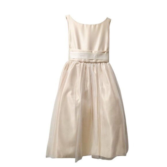 Sweet Satin Dress - Ivory - NWT